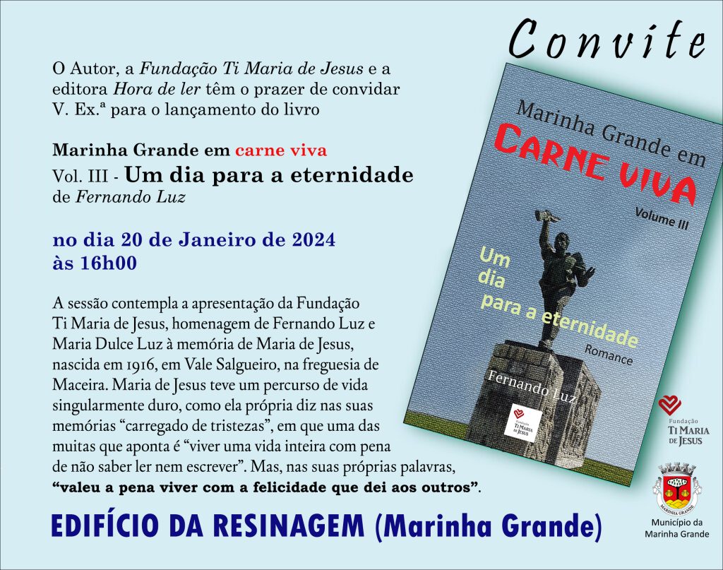 Apresentação do livro “Um dia para a eternidade”